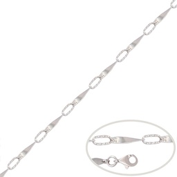 [PU1109] PULSERA ORO BLANCO 18KL 