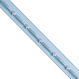 [PU357] PULSERA ORO BLANCO 18KL CIRCONITAS