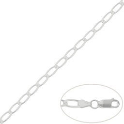 [AG402] CADENA PLATA 925MM BILBAO - 4.5MM