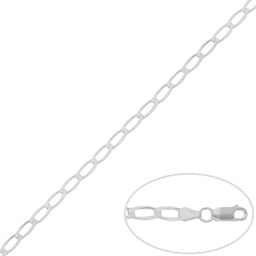 [AG471] CADENA PLATA 925MM BILBAO - 4MM