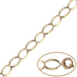 [PU1240] PULSERA OVAL ORO 18KL