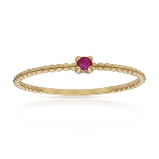 SORTIJA ORO 18KL RUBI FINO ** AGOTADO TEMPORALMENTE**