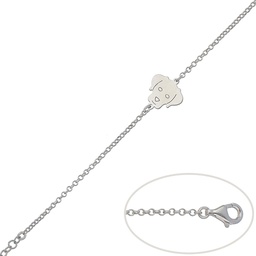 [AG167] PULSERA PERRO PLATA 925MM