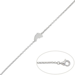 [AG164] PULSERA PIE PLATA 925MM