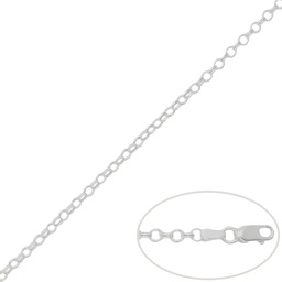 [AG393] CADENA PLATA 925MM ROLOT - 3MM