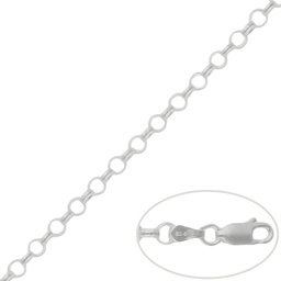 [AG395] CADENA PLATA 925MM ROLOT - 4.50MM