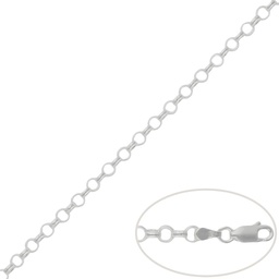 [AG394] CADENA PLATA 925MM ROLOT - 4MM