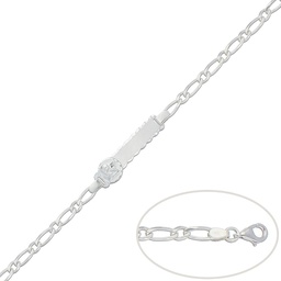 [AG114] PULSERA PLATA 925MM ANGEL - 16.50CM