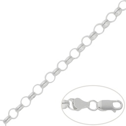 [AG396] CADENA PLATA 925MM ROLOT - 7MM