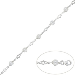 [AG109] PULSERA PLATA 925MM PERLAS