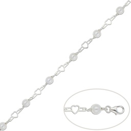 [AG111] PULSERA PLATA 925MM PERLAS