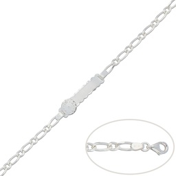 [AG115] PULSERA PLATA 925MM RELOJ - 16.50CM