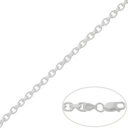 [AG397] CADENA PLATA 925MM ROLOT 4 CARAS - 4MM