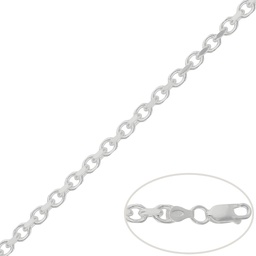 [AG398] CADENA PLATA 925MM ROLOT 4 CARAS - 5MM