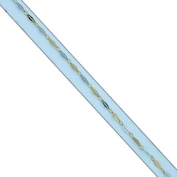 [PU1467] PULSERA TOBILLERA BICOLOR ORO 18KL