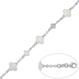 [AG170] PULSERA TREBOL PLATA 925MM