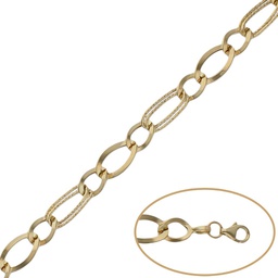 [PU827] PULSERA TROQUELADAS ORO 18KL