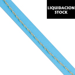 [PT18] CADENA SINGAPUR 1.80MM-PLATA 90 Y ORO 10