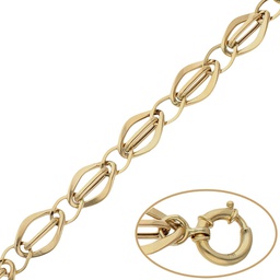 [PU781] PULSERA TROQUELADAS ORO 18KL