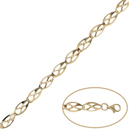 [PU836] PULSERA TROQUELADAS ORO 18KL