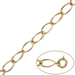 [PU823] PULSERA TROQUELADAS ORO 18KL