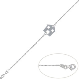 [AG163] PULSERA TU CASA PLATA 925MM