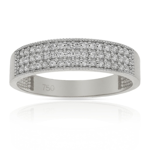 SORTIJA ORO BLANCO 18KL CIRCONITAS