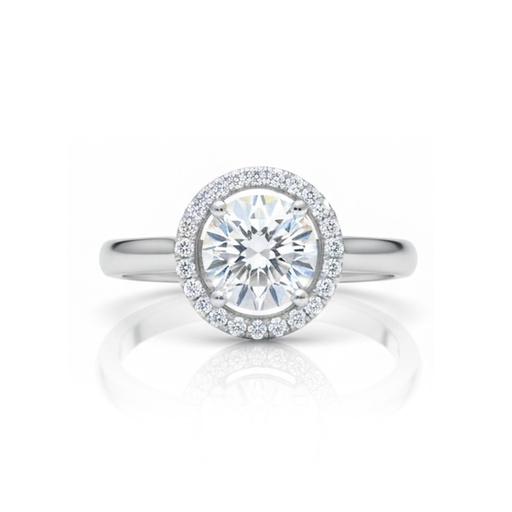 SORTIJA ORO BLANCO 18KL CIRCONITAS