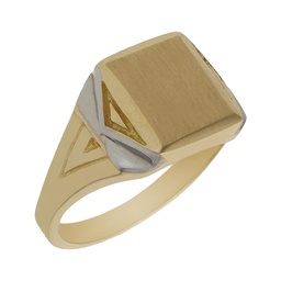[SE117] SELLO BICOLOR ORO 18KL