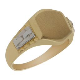 [SE119] SELLO BICOLOR ORO 18KL