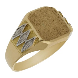 [SE116] SELLO BICOLOR ORO 18KL 