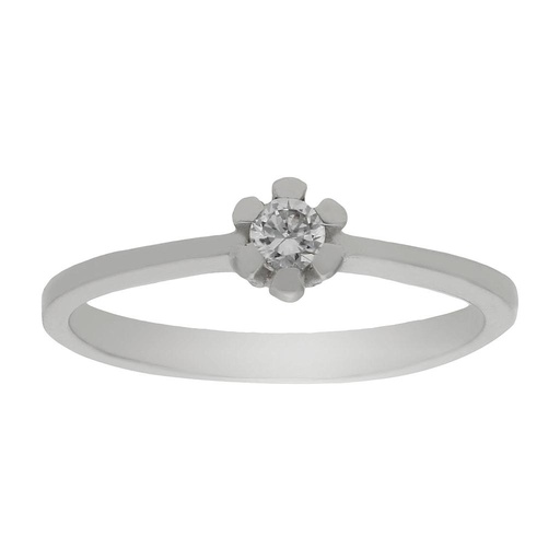 SORTIJA ORO BLANCO 18KL DIAMANTE