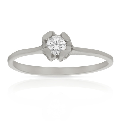 SORTIJA ORO BLANCO 18KL DIAMANTE