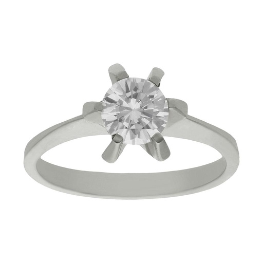 SORTIJA ORO BLANCO 18KL DIAMANTE