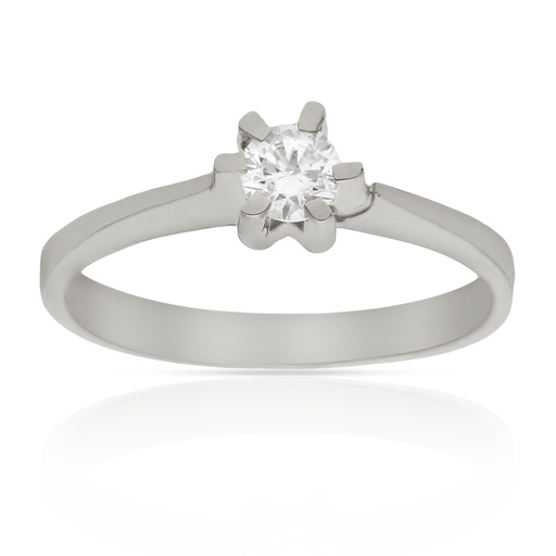 SORTIJA ORO BLANCO 18KL DIAMANTE