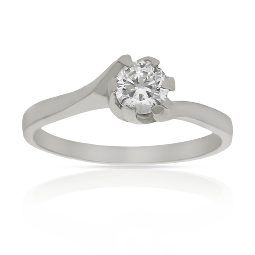 SORTIJA ORO BLANCO 18KL DIAMANTE