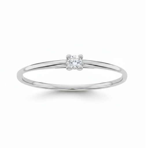 SORTIJA ORO BLANCO 18KL DIAMANTE
