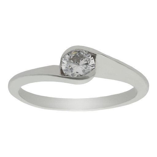 SORTIJA ORO BLANCO 18KL DIAMANTE
