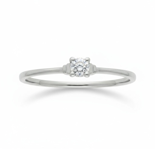 SORTIJA ORO BLANCO 18KL DIAMANTE