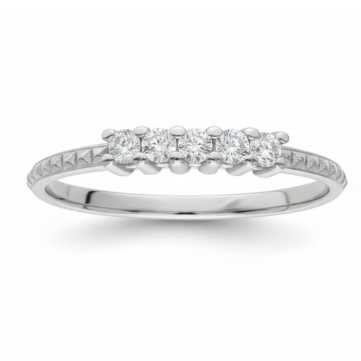 SORTIJA ORO BLANCO 18KL DIAMANTES