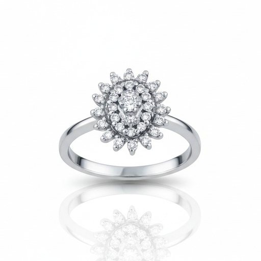 SORTIJA ORO BLANCO 18KL DIAMANTES