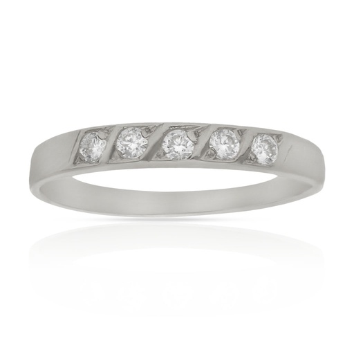 SORTIJA ORO BLANCO 18KL DIAMANTES