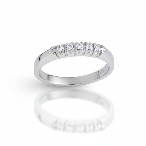 SORTIJA ORO BLANCO 18KL DIAMANTES