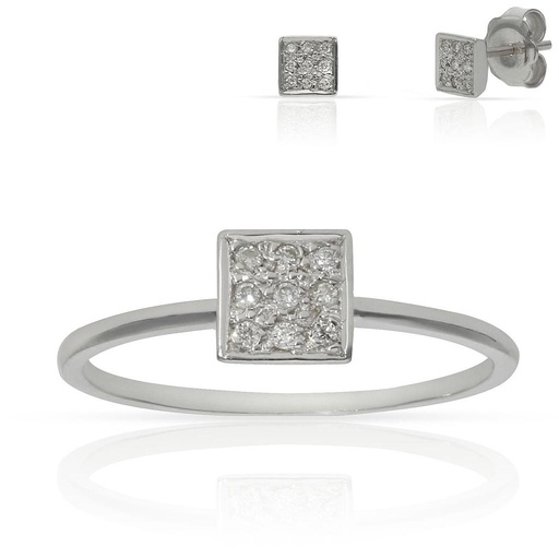 SORTIJA ORO BLANCO 18KL DIAMANTES
