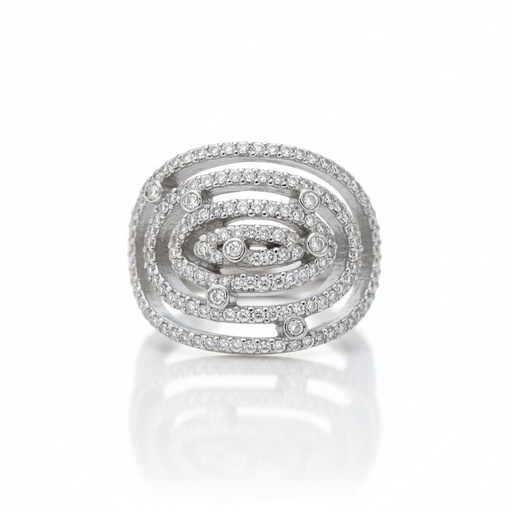 SORTIJA ORO BLANCO 18KL DIAMANTES