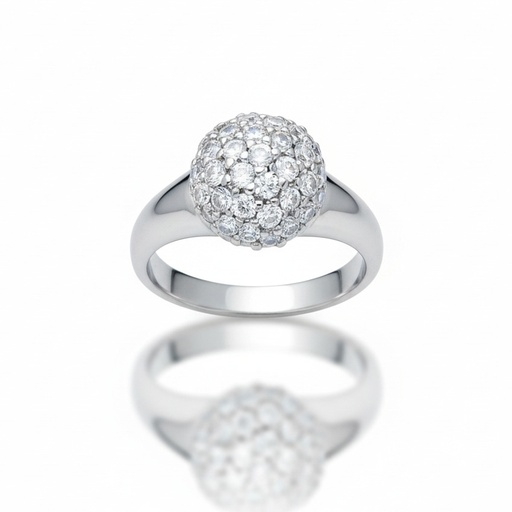 SORTIJA ORO BLANCO 18KL DIAMANTES