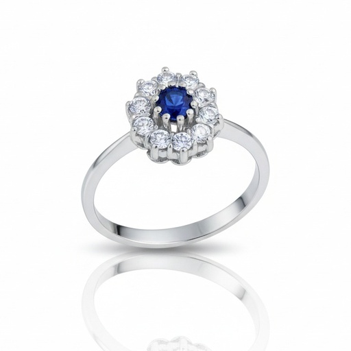 SORTIJA ORO BLANCO 18KL DIAMANTES