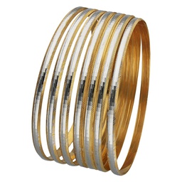 [SM8] SEMANARIO BICOLOR ORO 18KL - 4MM