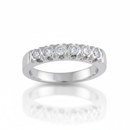 SORTIJA ORO BLANCO 18KL DIAMANTES