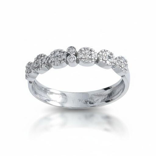SORTIJA ORO BLANCO 18KL DIAMANTES